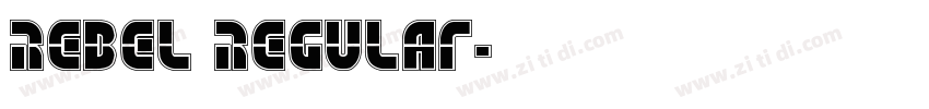 Rebel Regular字体转换